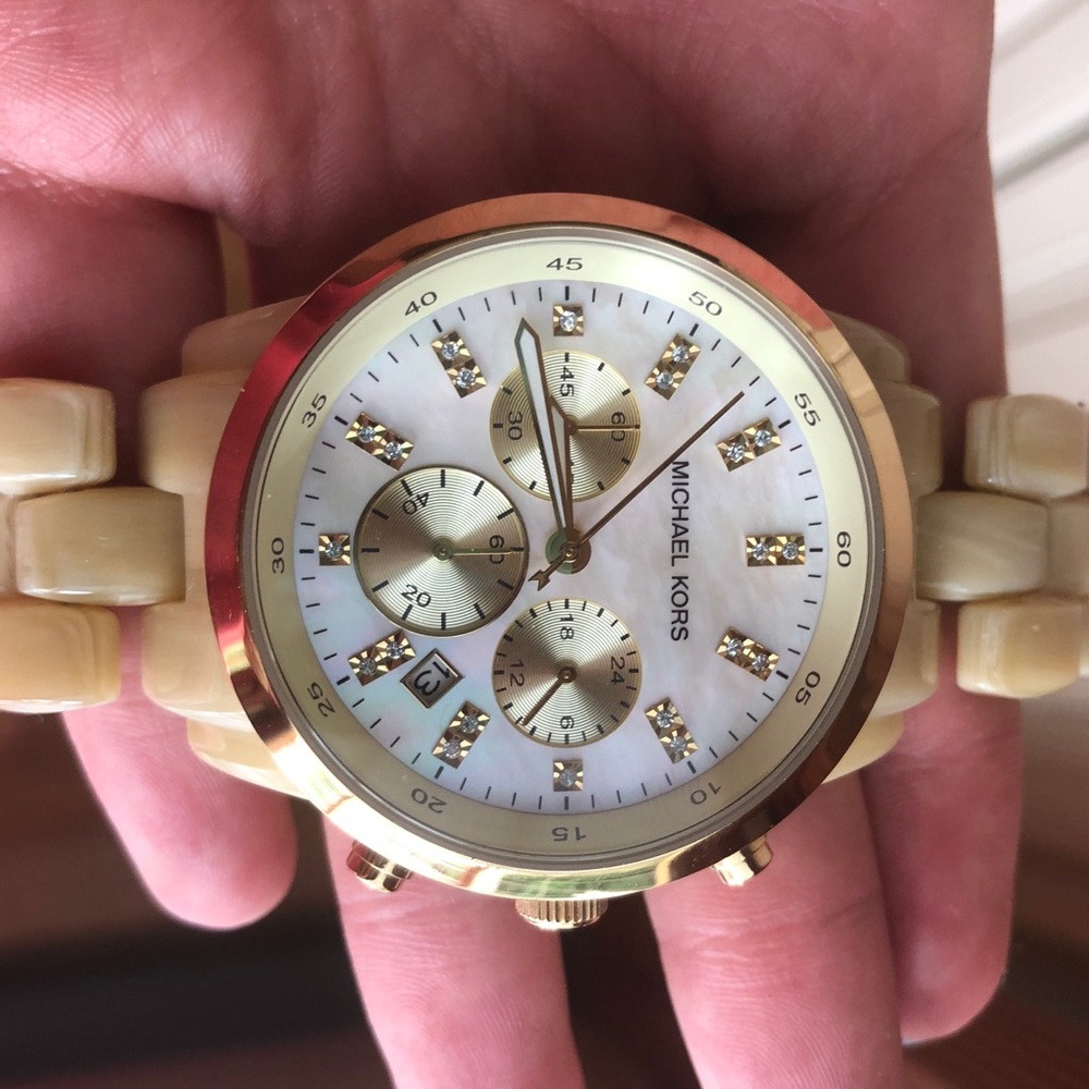 Michael Kors Watch- tan/gold - Picture 3 of 3